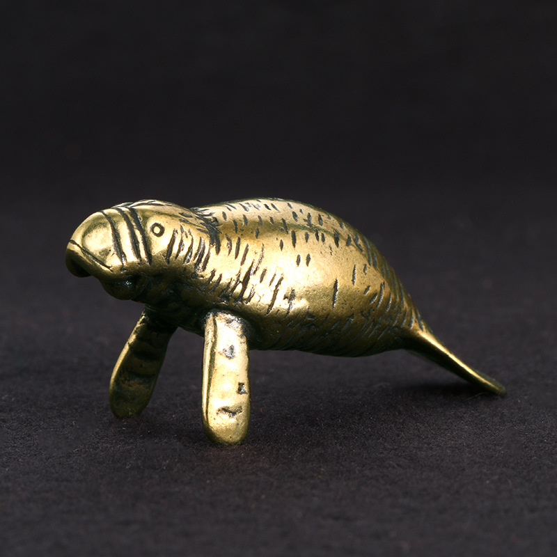 Office Furniture Used - Messing Florida Manatee decoratieve beeldjes Vintage