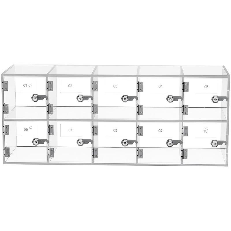Office Storage Cabinet - Telefoonopbergkast, 10 vakken, acryl materiaal met