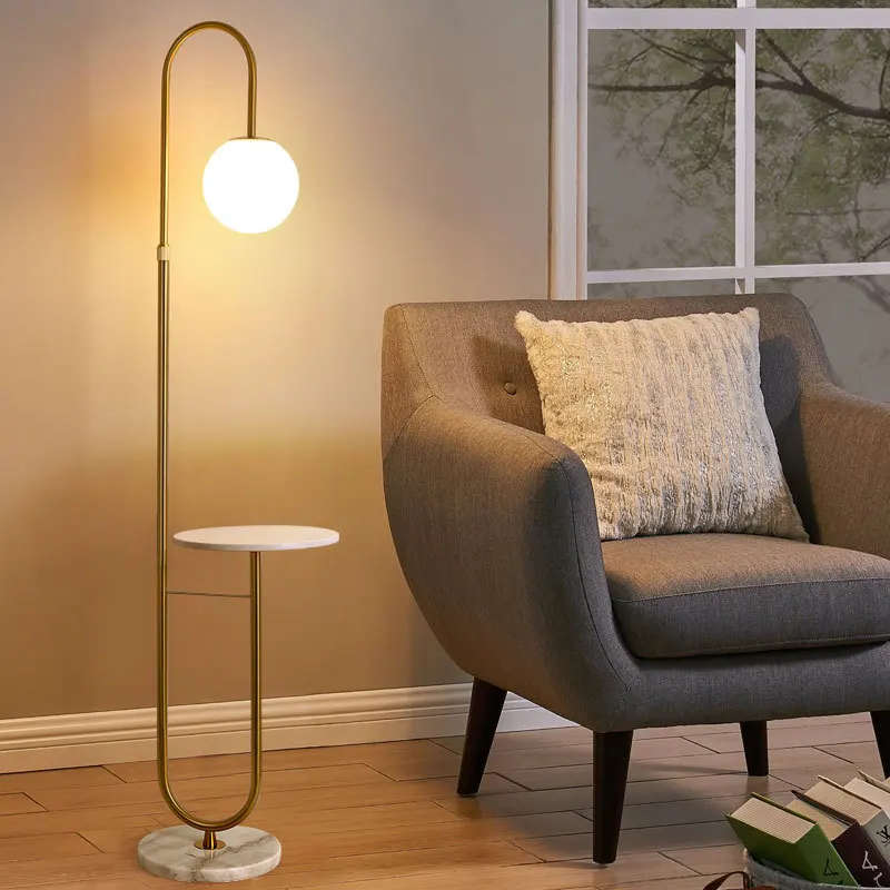 Floor Lamp Arched - Moderne Led Vloerlamp Goud Zwart Met
