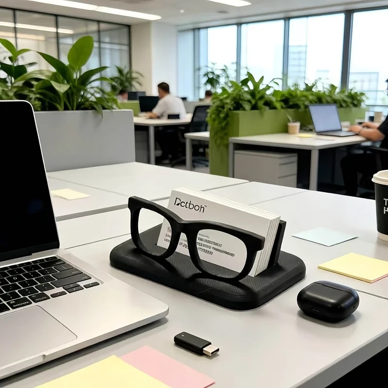 Office Furniture Names - Creatieve Brillenhouder Visitekaarthouder Bureau Brillenstandaard 2-in-1