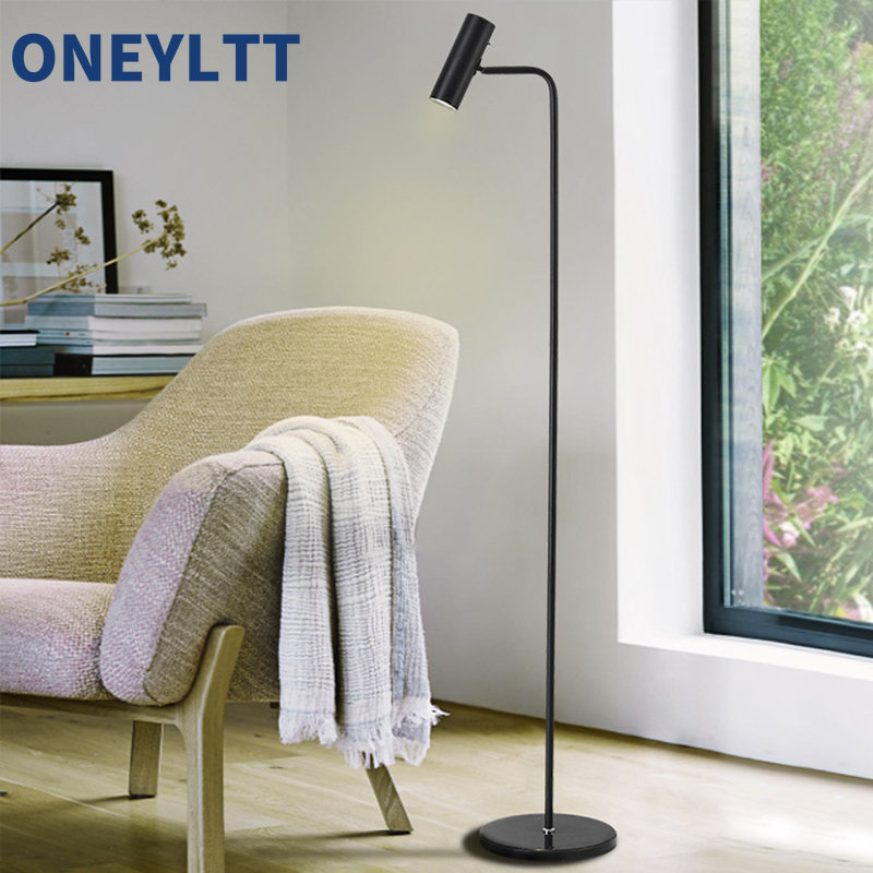Floor Lamp Arched - Moderne LED dimbare vloerlamp goud/zwart/wit minimalistische