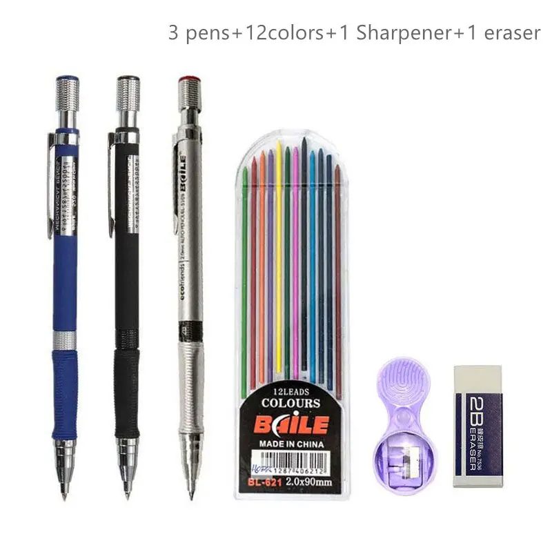 Staedtler Pencil Lumocolor - 2.0Mm Vulpotlood Set 2B Automatische Potloden