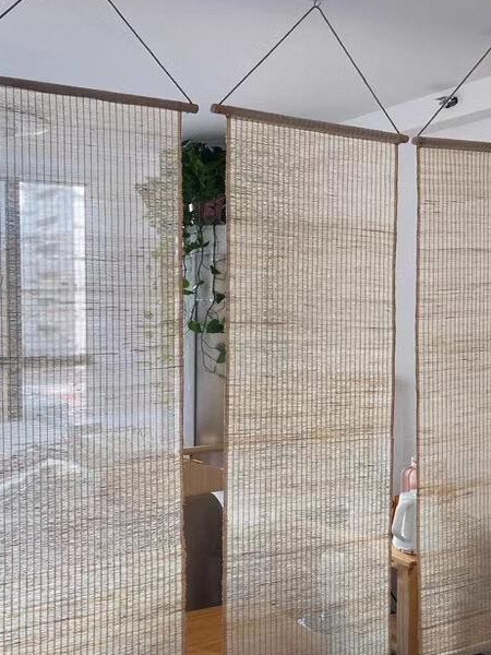 Partition Screen Divider - No-Punching Tea Room Screen Partition Decoratief