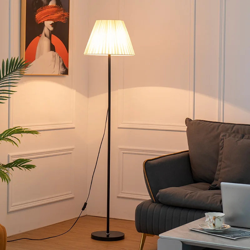 Floor Lamp Arched - Retro Geplooide Vloerstandaard Lamp Japanse Woonkamer