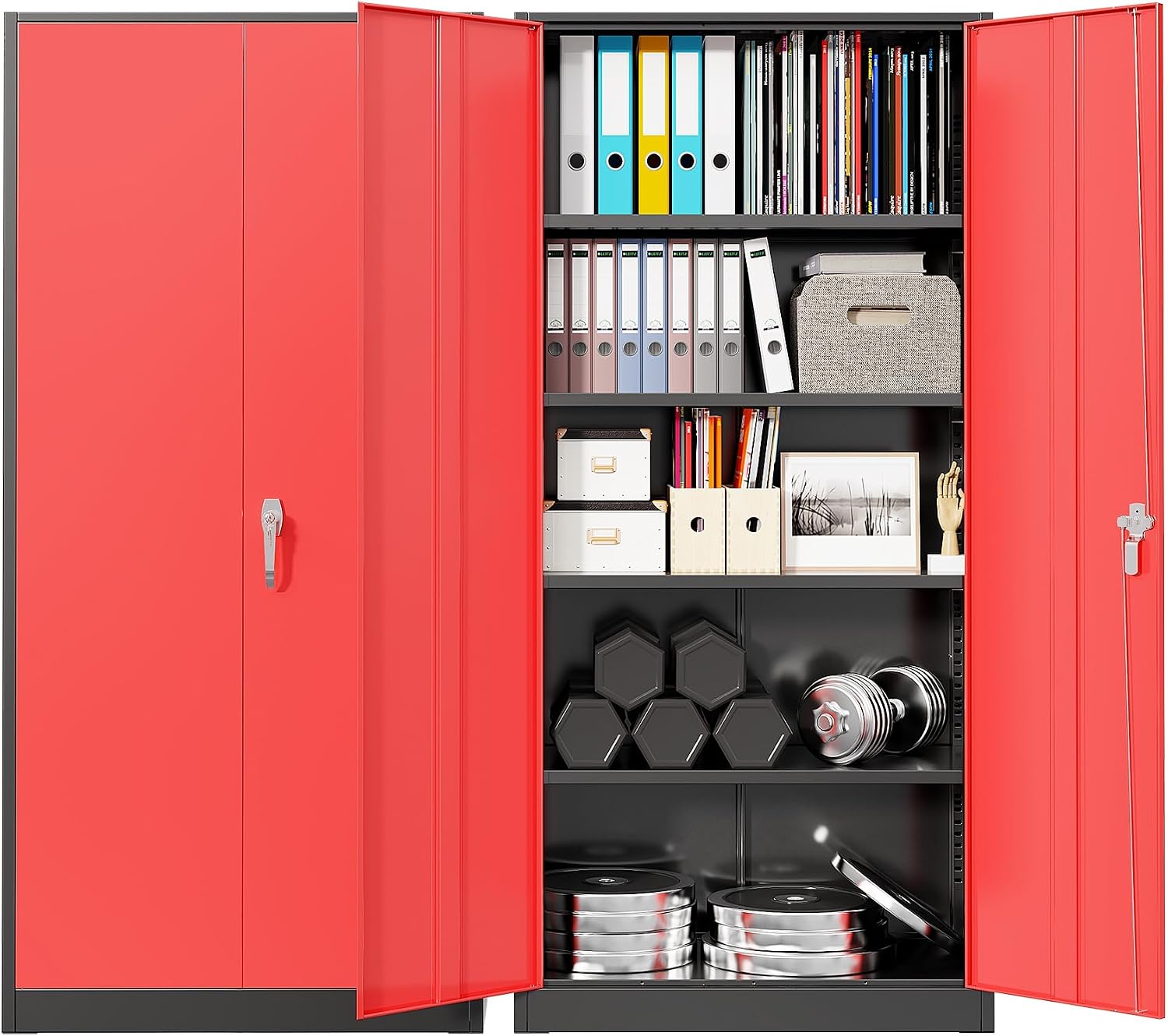 Zware metalen garage-opbergkas - Office Storage Cabinet recensie en prijs