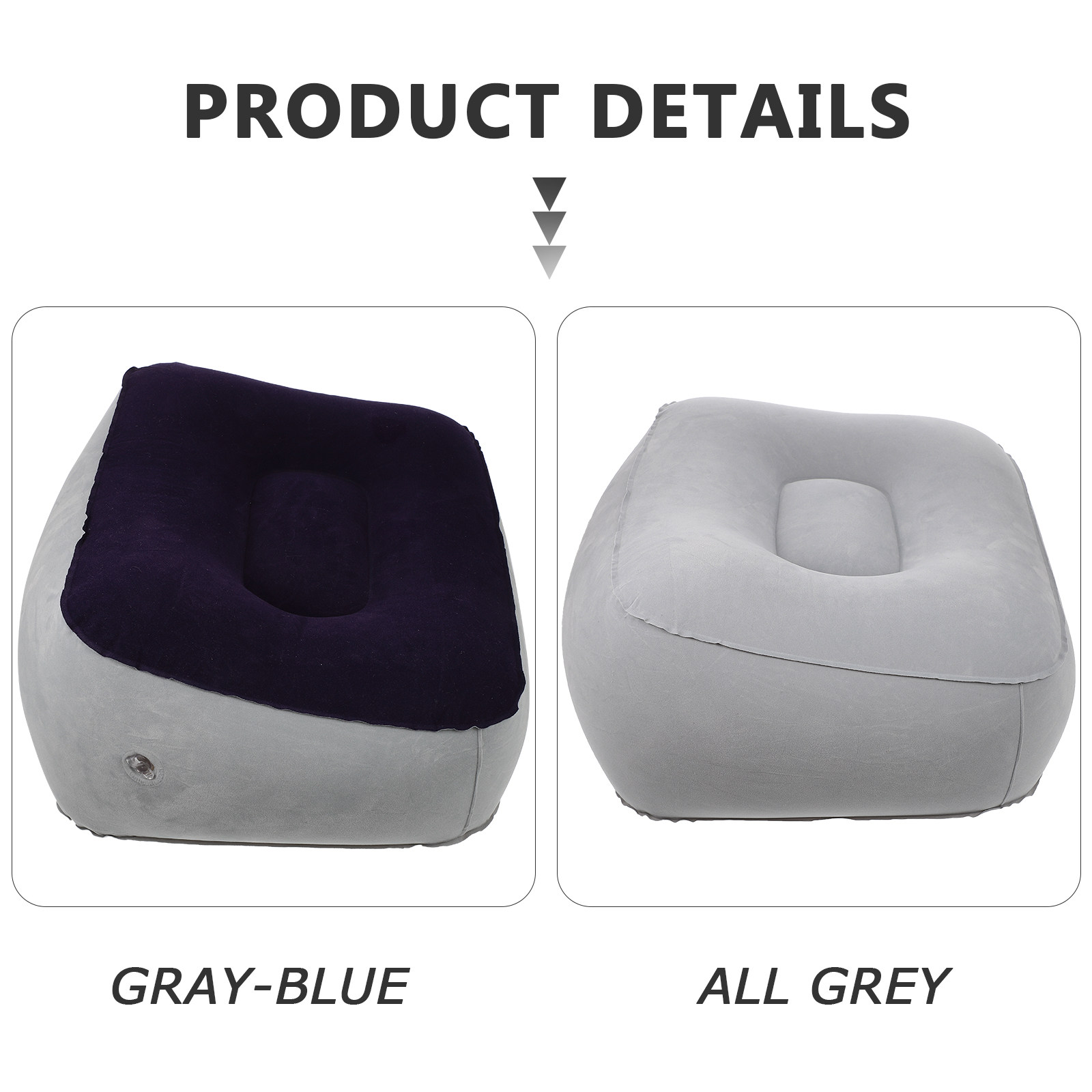 2 stuks opblaasbare voetsteunk - Office Footrest Cushion recensie en prijs