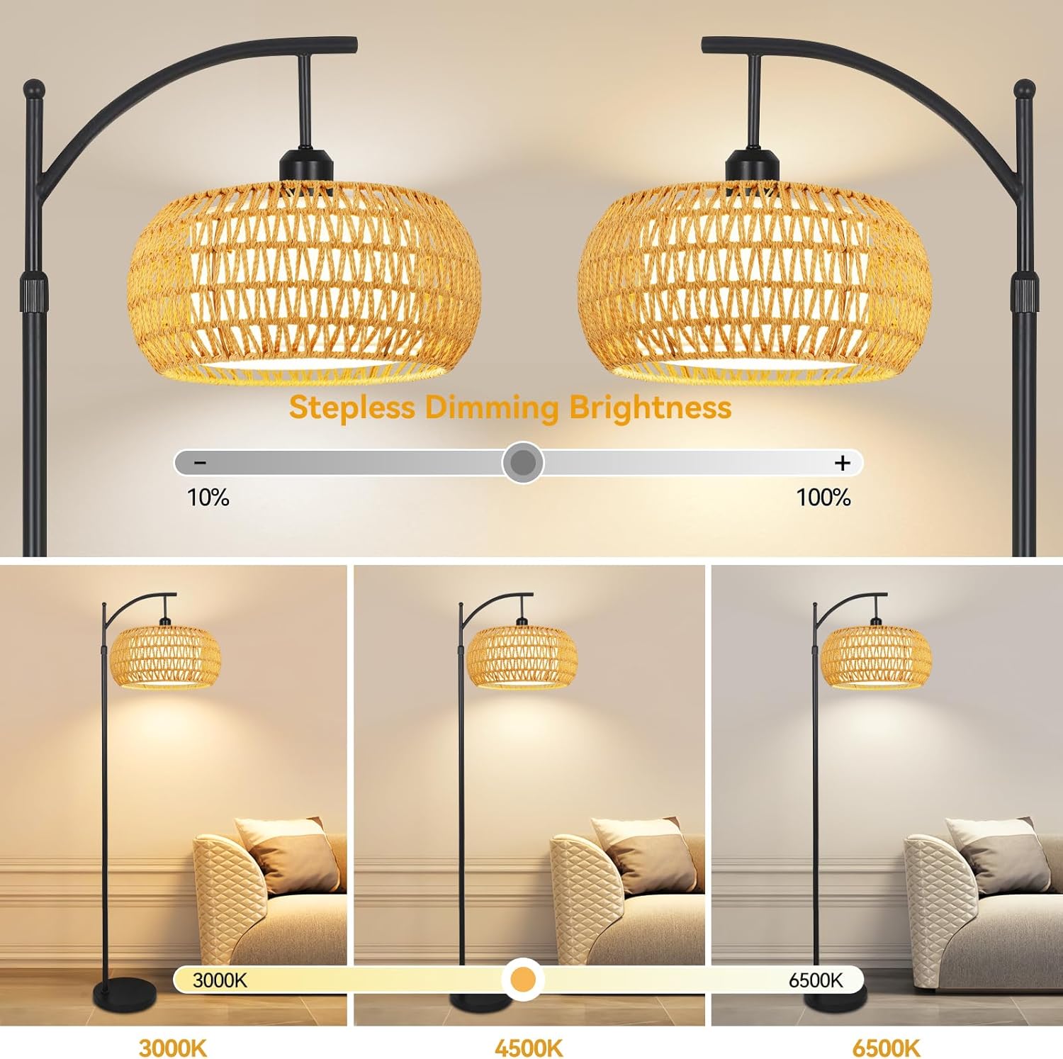 Arc vloerlampen voor de woonka - Floor Lamp Arched recensie en prijs