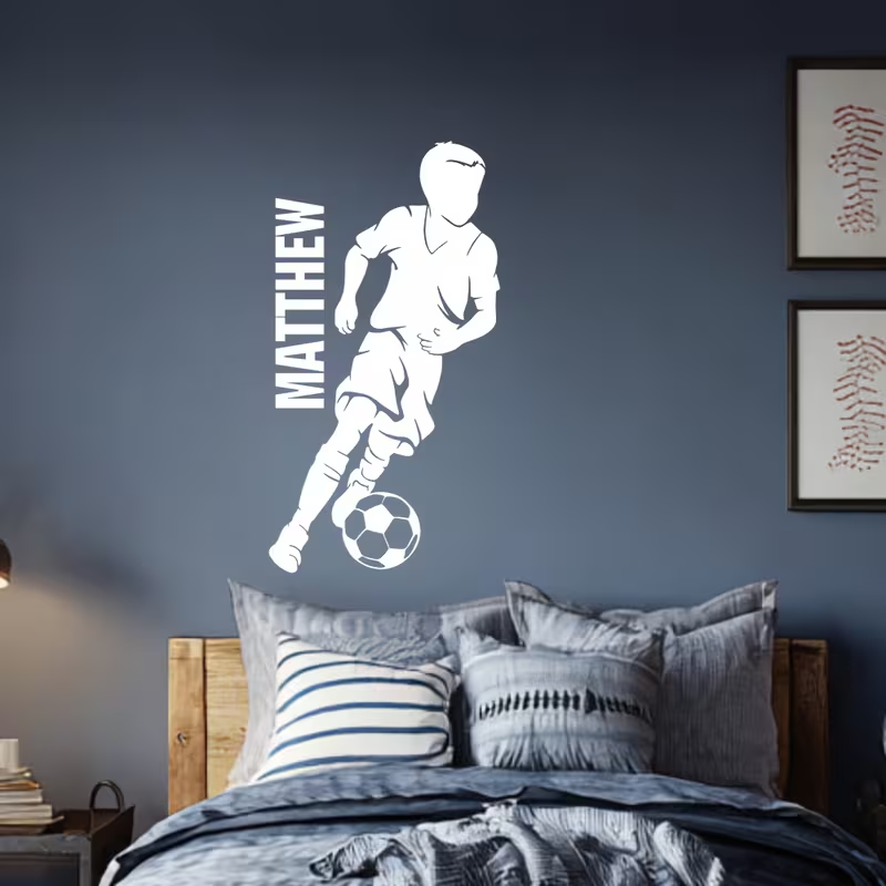 1pc aangepaste voetbalmuurstic - Office Furniture Names recensie en prijs