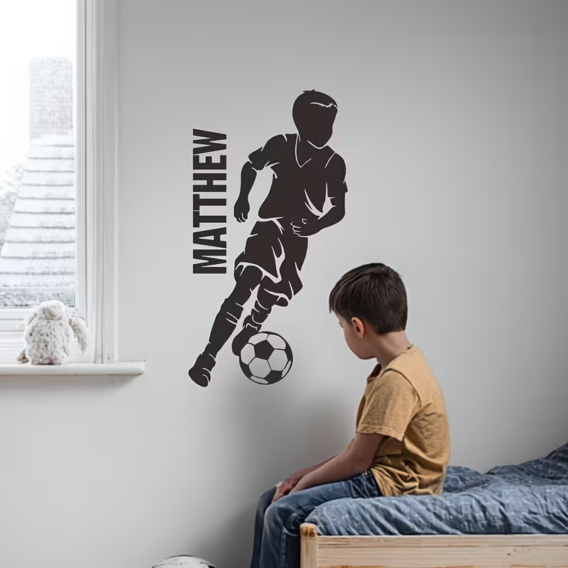 1pc aangepaste voetbalmuurstic - Office Furniture Names recensie en prijs