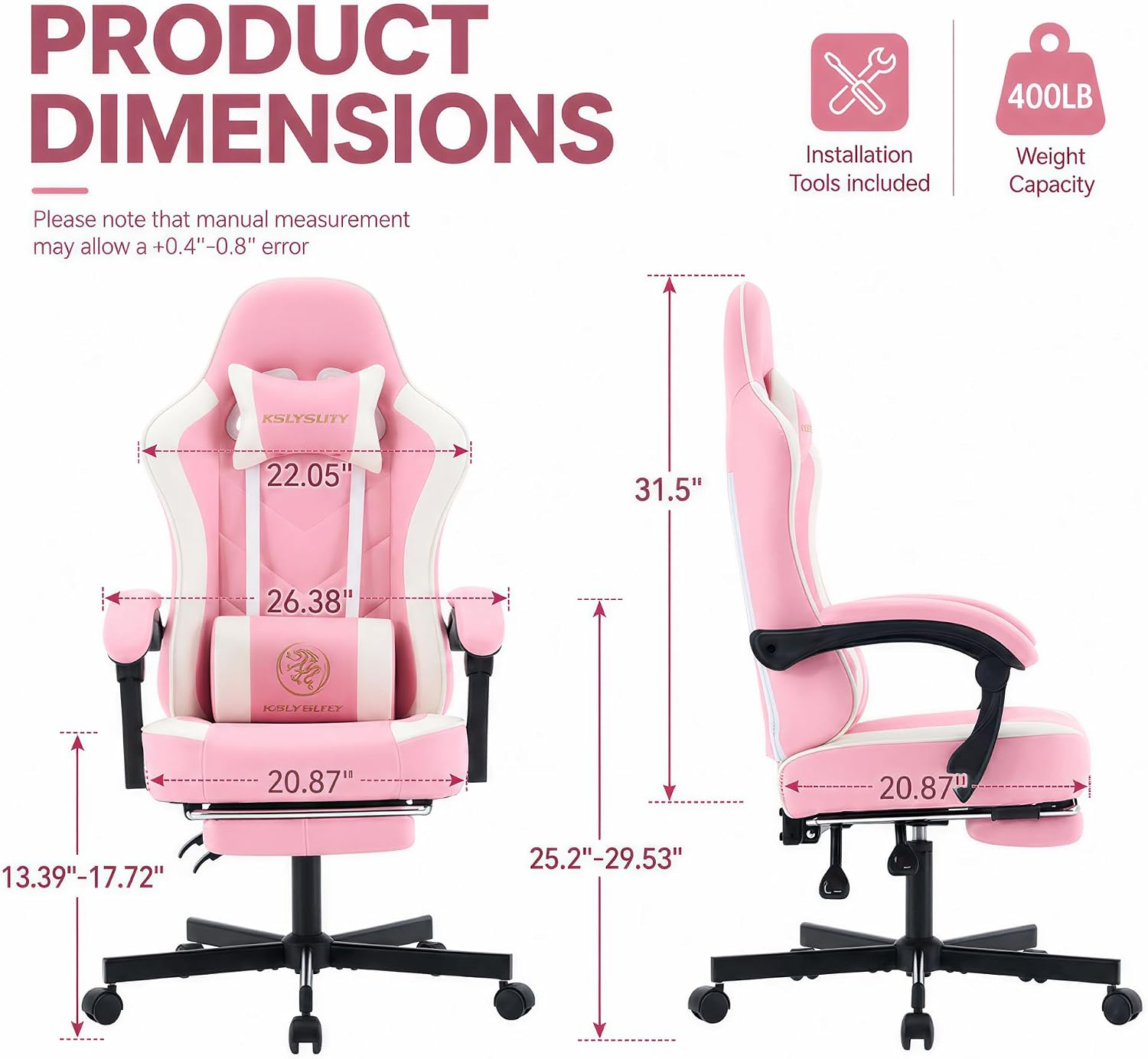 Ergonomische gamingstoel met h - Office Footrest Cushion recensie en prijs