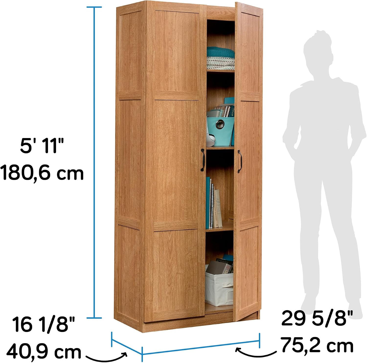 Hoge opbergkast, vrijstaande k - Office Storage Cabinet recensie en prijs