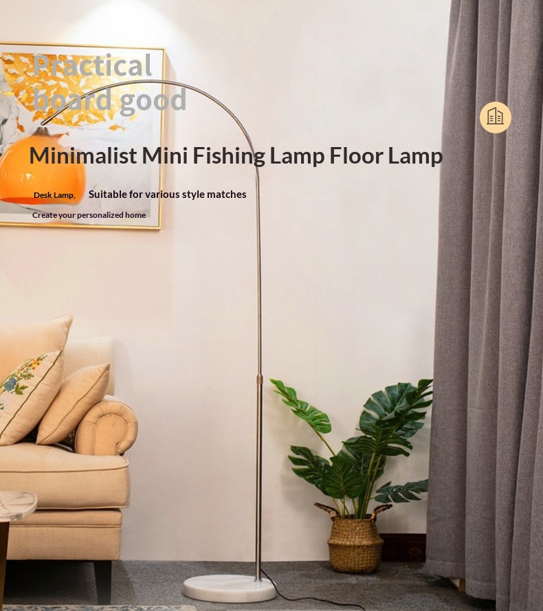 Minimalistische luxe mini-boog - Floor Lamp Arched recensie en prijs