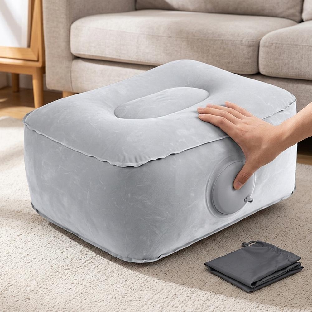 Draagbaar opblaasbaar voetkuss - Office Footrest Cushion recensie en prijs