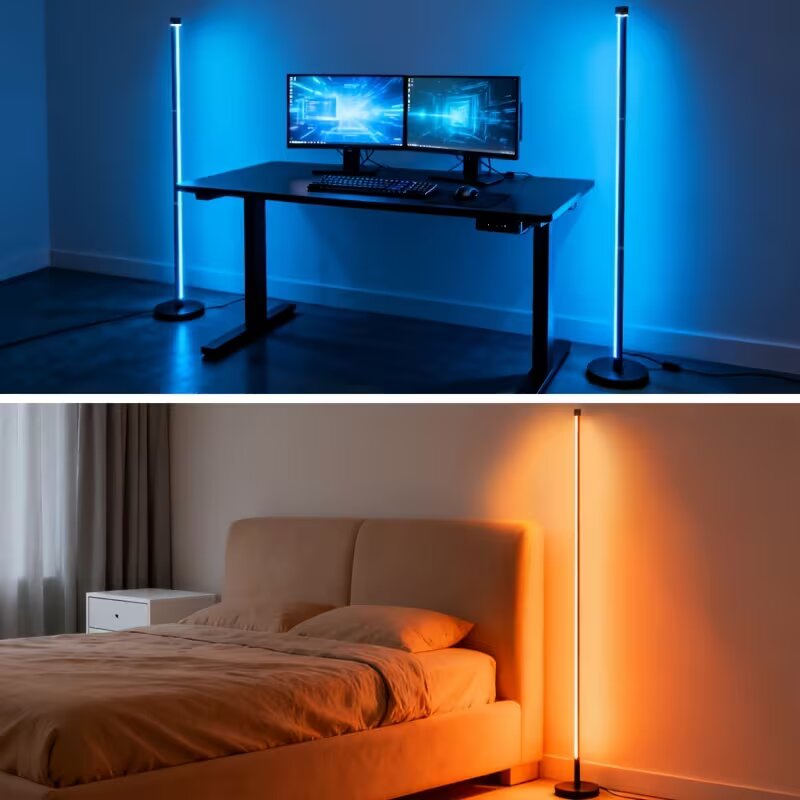 RGBIC LED Hoeklamp voor op de  - Floor Lamp Arched recensie en prijs