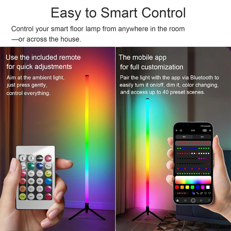 120CM LED RGB Staande Lamp, Ge - Floor Lamp Arched recensie en prijs